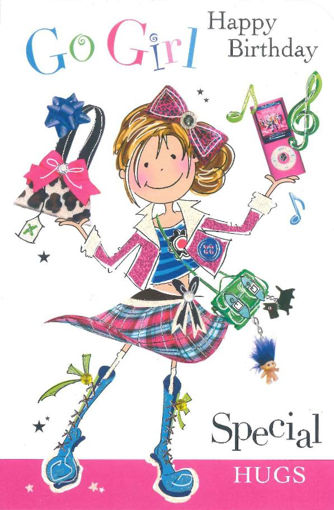 Picture of GO GIRL BIRTHDAY CARD